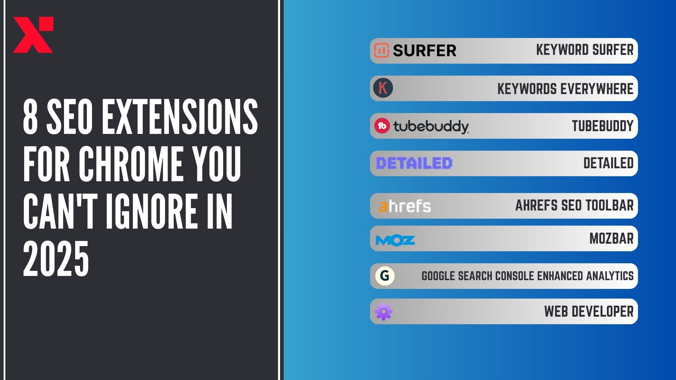 show in 8 SEO Extensions Tool